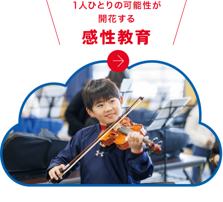 1人ひとりの可能性が開花する（感性教育）